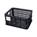 Basil fietskrat S black 17.5L recycled