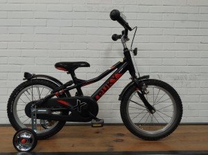 Puky LX 16 Jongens Mat zwart 32cm 2020